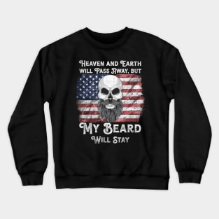 Funny Bible Verse, Bearded American Crewneck Sweatshirt